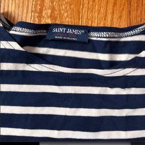 St James L'Atelier Breton Striped Crewneck T shirt, Size M